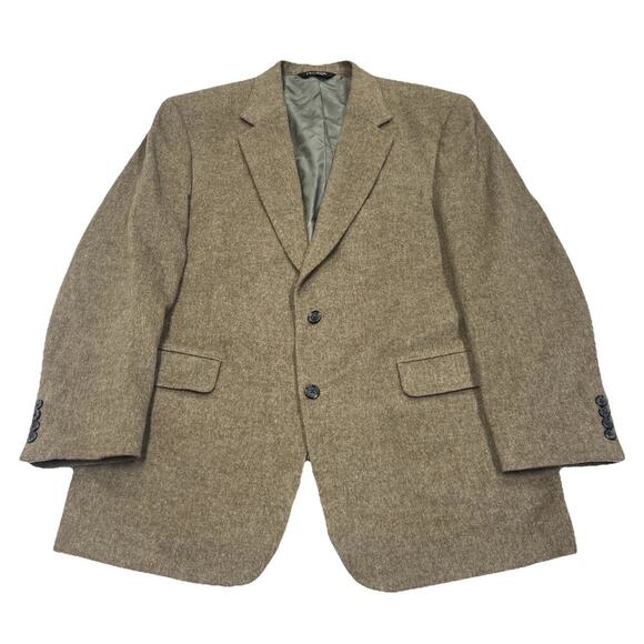 Jos A Bank 100% Camel Hair Men’s Size 44R Brown Blazer Sport Coat Jacket - Picture 1 of 13